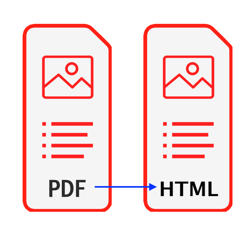 Diagram for PDF to HTML